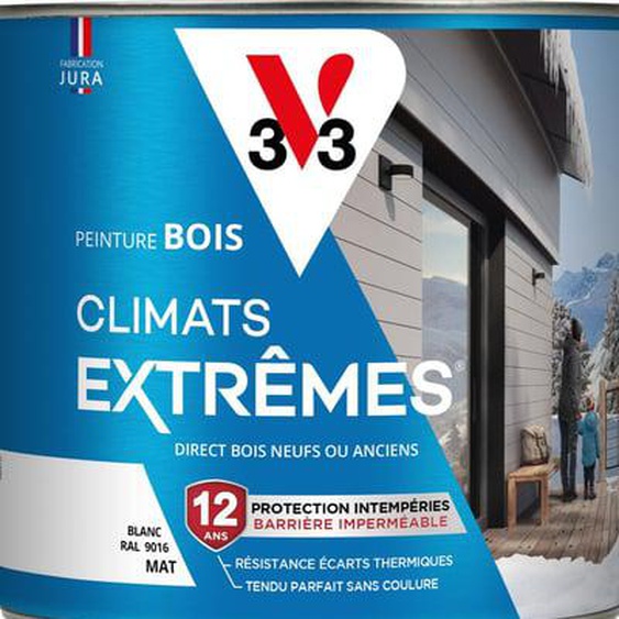 Peinture Bois Climats Extrêmes® Mat vert olivier 2 L