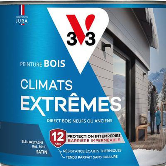 Peinture Bois Climats Extrêmes® Satin vert bruyere 2 L