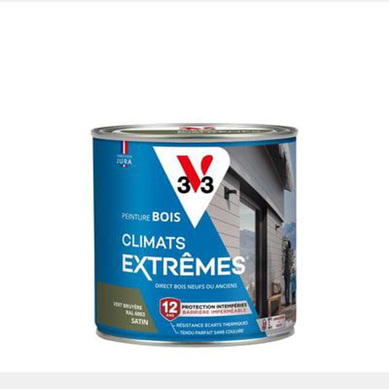 Peinture Bois Climats Extrêmes® Satin vert bruyere 0,5 L