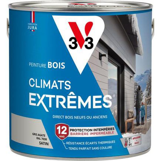 Peinture Bois Climats Extrêmes® Satin vert bruyere 2 L