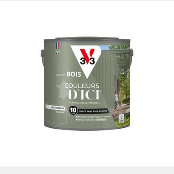 Peinture extérieure bois Couleurs dIci® Velours beige nature