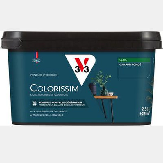 Peinture intérieure Colorissim Satin Argile kaki 2,5L