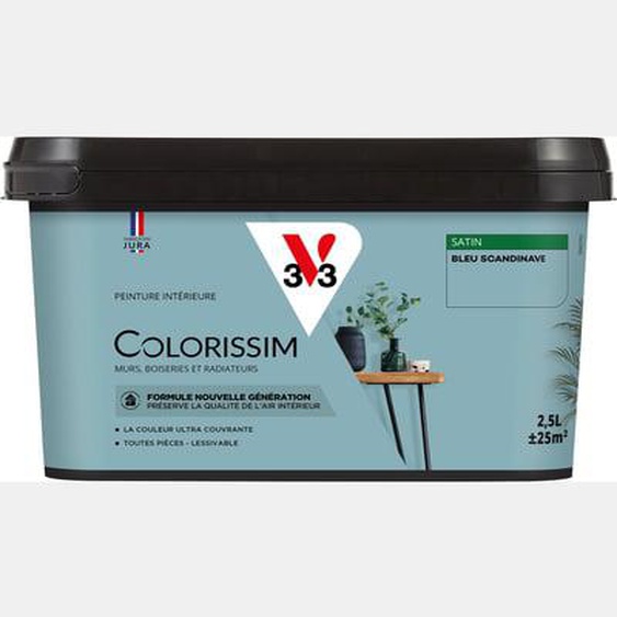 Peinture intérieure Colorissim Satin Argile kaki 2,5L