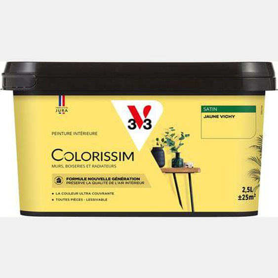 Peinture intérieure Colorissim Satin Argile kaki 2,5L