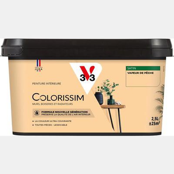 Peinture intérieure Colorissim Satin Argile kaki 2,5L
