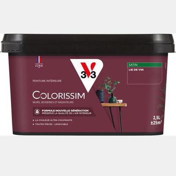 Peinture intérieure Colorissim Satin Argile kaki 2,5L