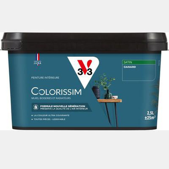 Peinture intérieure Colorissim Satin Argile kaki 2,5L