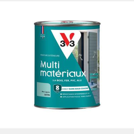 Peinture Multi-Matériaux Satin gris bleuté 1,5 L