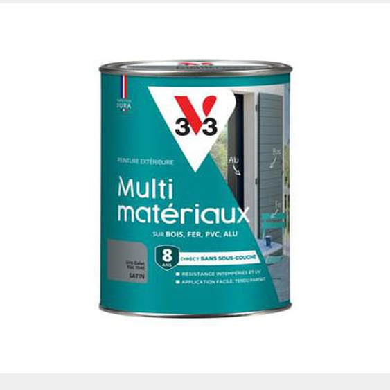 Peinture Multi-Matériaux Satin gris bleuté 1,5 L
