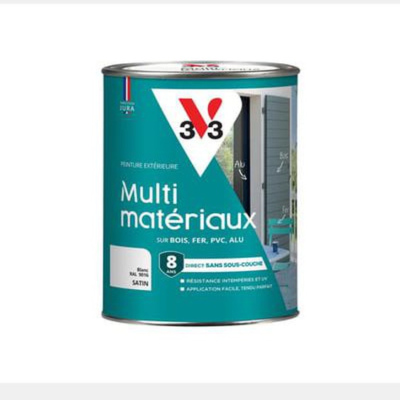 Peinture Multi-Matériaux Satin gris bleuté 1,5 L