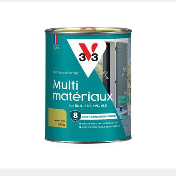 Peinture Multi-Matériaux Satin gris bleuté 1,5 L
