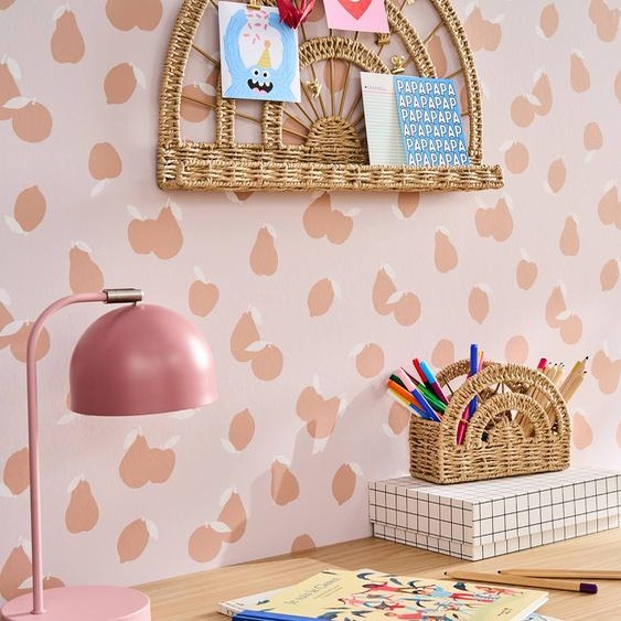 Pêle mêle corde de papier arc en ciel beige