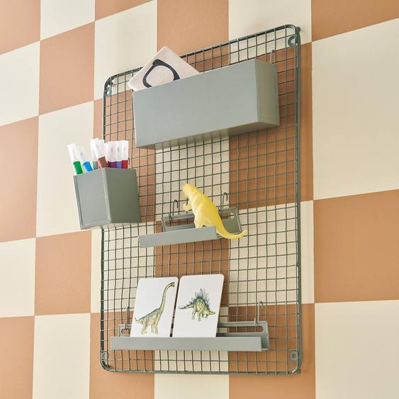 Pêle-mêle en métal vert sauge