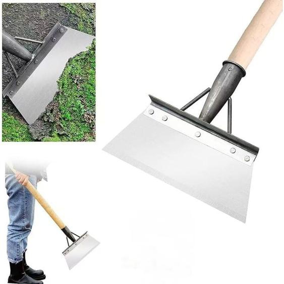 Pelle de Nettoyage multifonctionnelle, Pelle de Nettoyage Multifonction en Acier Inoxydable,Pelle à neige,grattoir de Jardin pour Mauvaises Herbes et