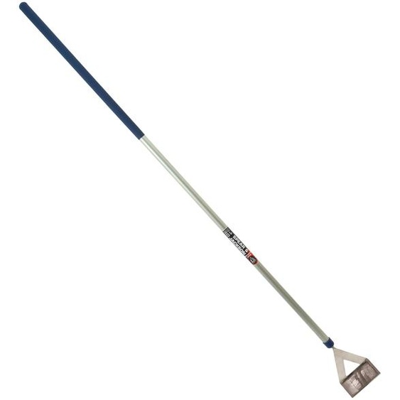 Pelle hollandaise, en acier inoxydable, avec manche en aluminium, 170,5 cm