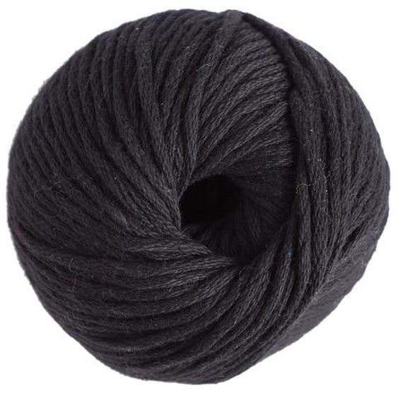 Pelote de laine pure coton noir natura XL 100g