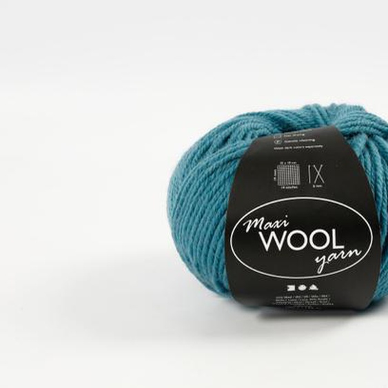 Pelote wool laine et acrylique pétrol 125m 100gr