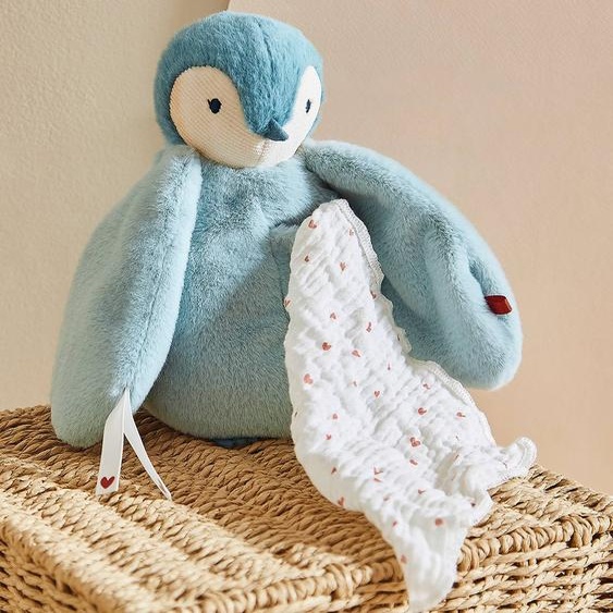 Peluche à bisous manchot Complices - vert