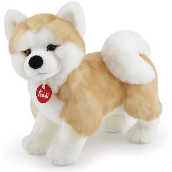 Peluche Chien Akita 25 Cm Beige
