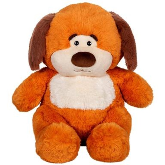 Peluche Chubby Dog - Chien Marron Clair Et Beige 40 Cm Marron