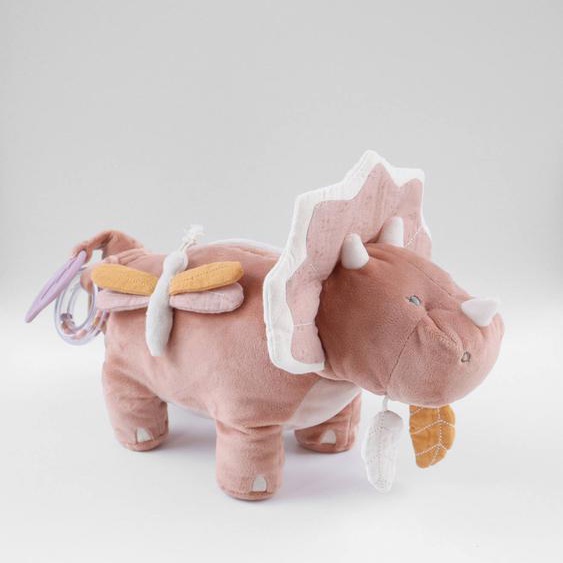 Peluche Dactivités Popsie En Veloudoux® Et Mousseline De Coton Rose
