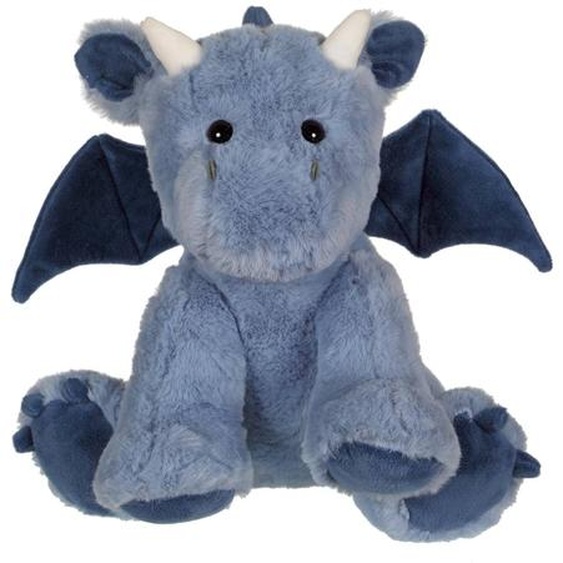 Peluche - Dragon Trendy Color Bleu Jeans - 50 Cm Bleu