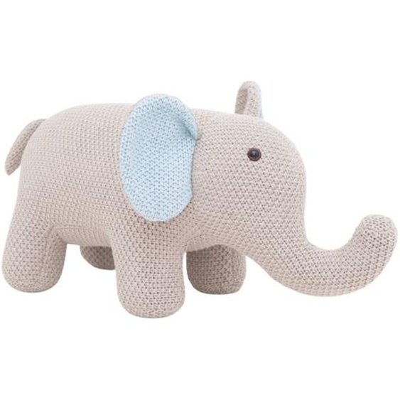 Peluche Éléphant Mini En Coton Grey And Blue