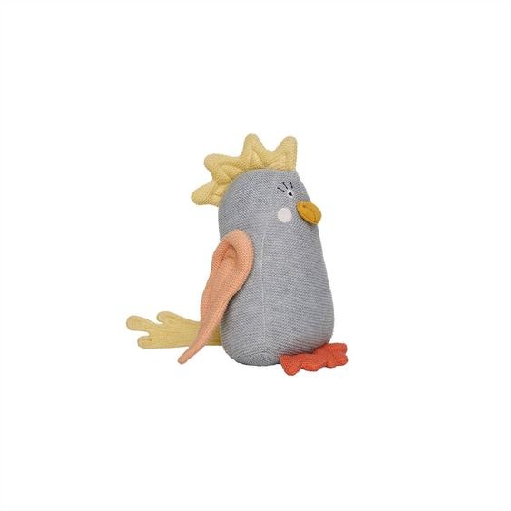 Peluche En Coton Gris