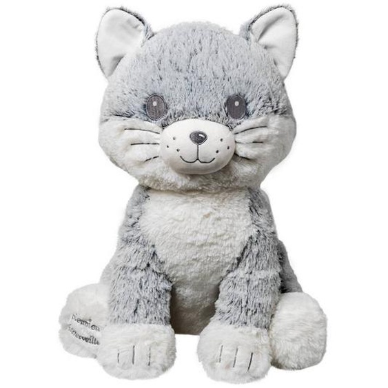 Peluche Géante Chat Moustache - Made In France Gris