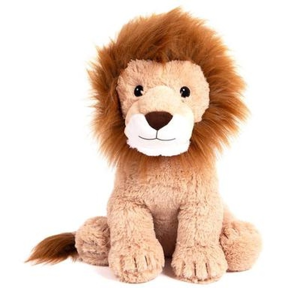 Peluche Géante Léon Le Lion Assis - Made In France Marron