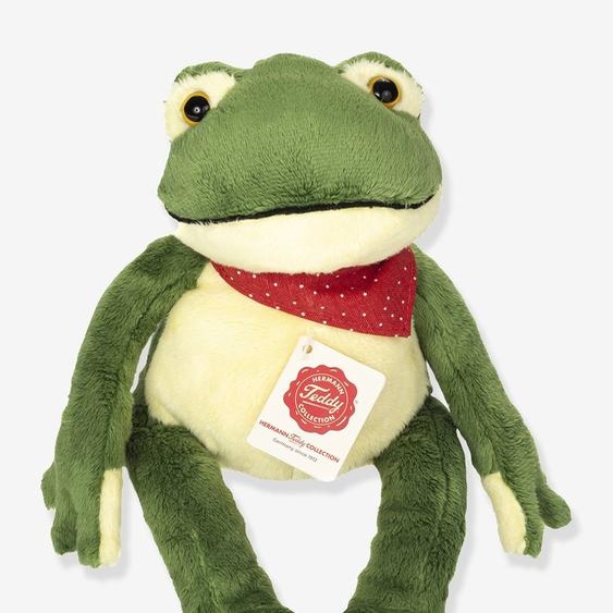Peluche grenouille articulée 28 cm Teddy Hermann vert