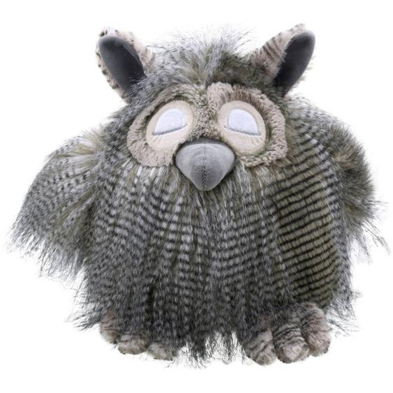 Peluche Hibou Grand Modèle – Collection Amis Plume Grey