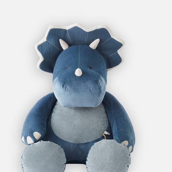 Peluche Large Ops En Veloudoux Bleu