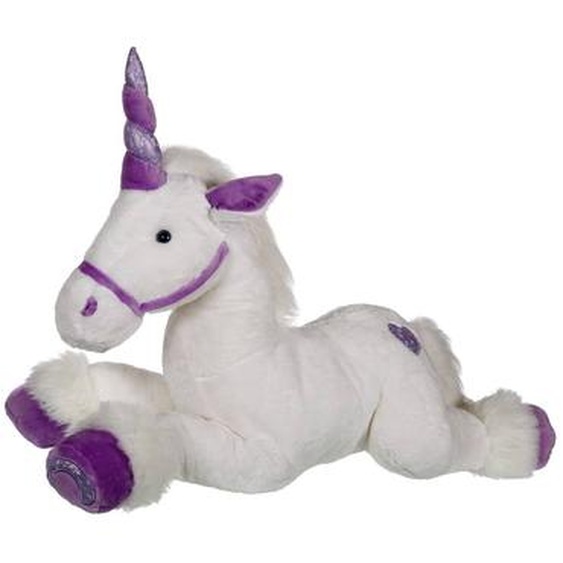 Peluche - Licorne Violette - 80 Cm Violet
