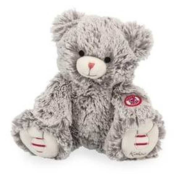 Peluche Mae l ours gris prestige - 24 CM