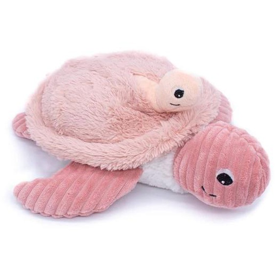 Peluche Maman Bébé Tortue Rose Rose