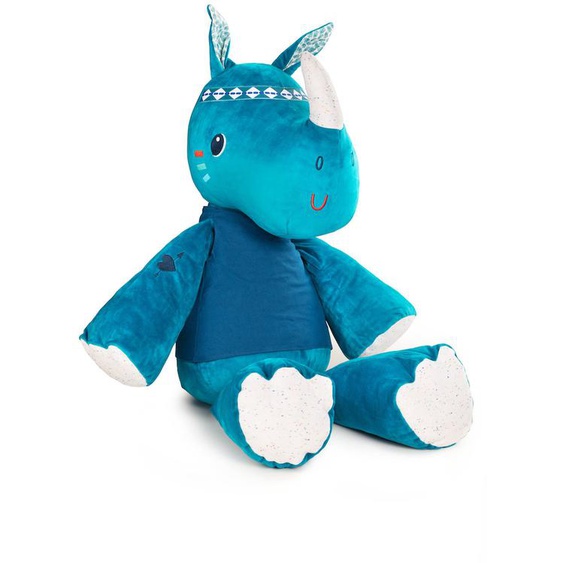 Peluche Marius Le Rhino 50 Cm Bleu