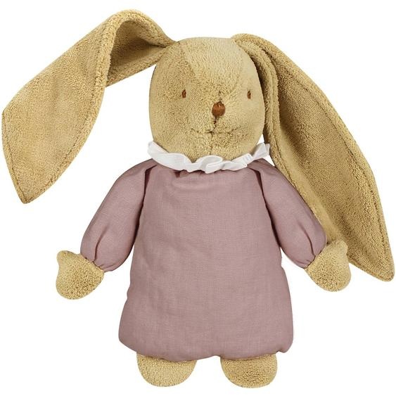 Peluche Musicale Lapin Nid Dange Vieux Rose