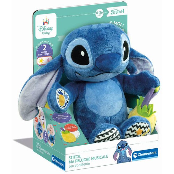Peluche Musicale Stitch Bleu