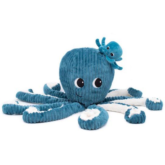Peluche Ptipotos Pieuvre Bleu Filou Bleu