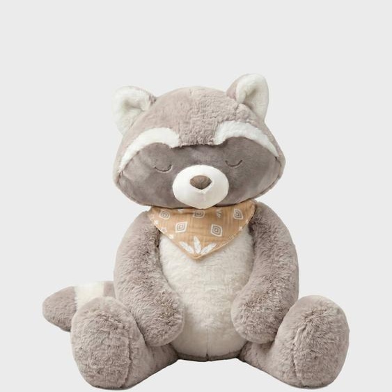 Peluche Raton Laveur Raku 60 Cm Ecru