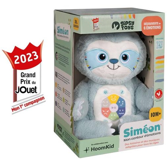 Peluche - Siméon, Mon Conteur Demotions - Peluche Interactive Musicale Et Conteuse Dhistoires - 28 Cm Vert
