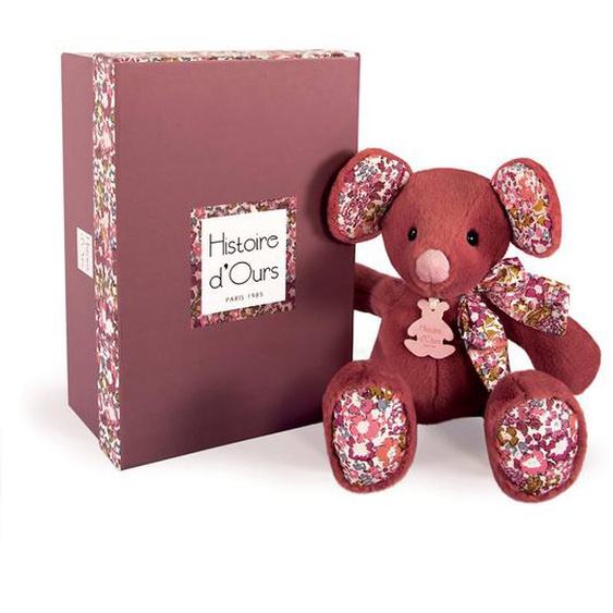 Peluche Souris Terracotta 25 Cm Rose