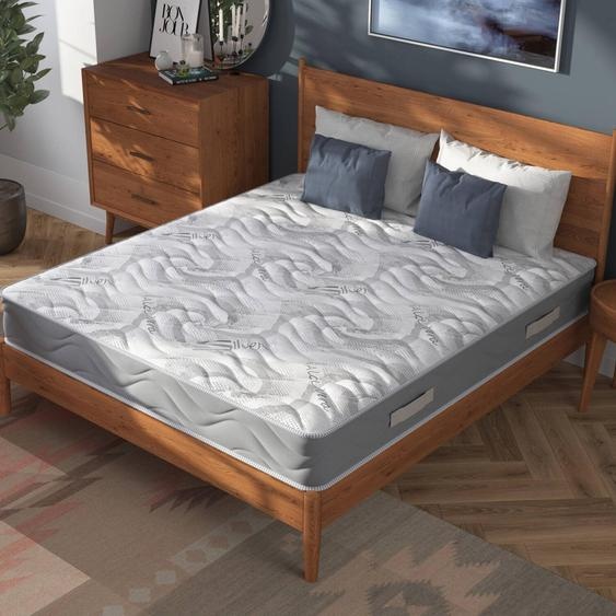 Pembroke - Matelas Une Place et Demie, 190x120x25h cm Blanc, Fermeté 7/10