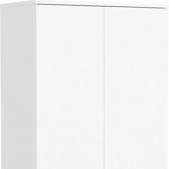 Penderie avec étagères 70 cm BULVERDE – blanc