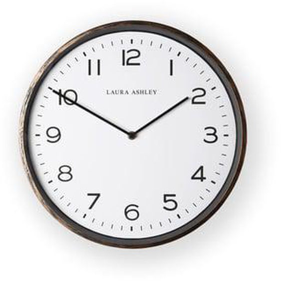 Pendule murale Goldclif Laura Ashley 35,5 x 35,5cm Bronze