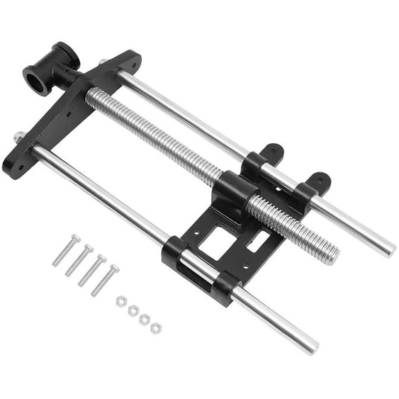 Perceuse à colonne et mandrin de serrage - Mini-mandrin de fraisage de 26,7 cm - Fabriqué en fonte Q235 - Spindle de précision - Maintien ferme pour le bois, le métal et le plastique
