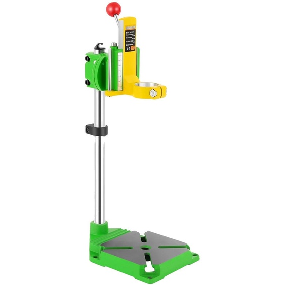 Perceuse à colonne, hauteur 400 mm, mandrin ajustable de 1,5 à 1,65, base en fonte, système de stabilisation des rails à dents, guidage de précision à rainure et languette