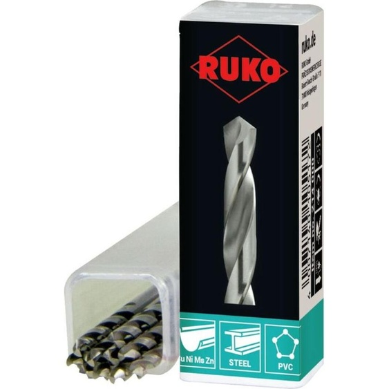 Perceuse à métaux RUKO DIN 338 10 mm 11,2 mm Helicoïdal 10 Unités