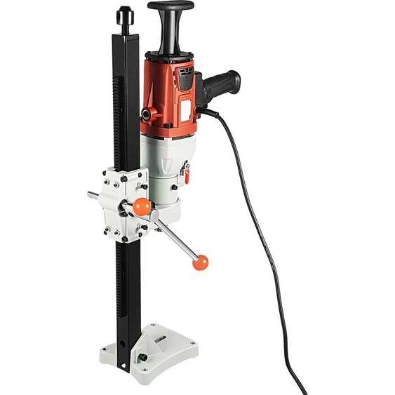 Perceuse à noyau pour béton, puissance dentrée de 2200 W, diamètre de perçage maximal de 180 mm, vitesse à vide de 1200 tr/min, tension nominale de 220 V, moteur à balais